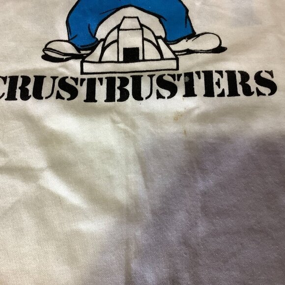 Vintage Crustbusters Camp Warrick 1986 3/4 Sleeve Shirt Single Stitch Size XL - Picture 3 of 12